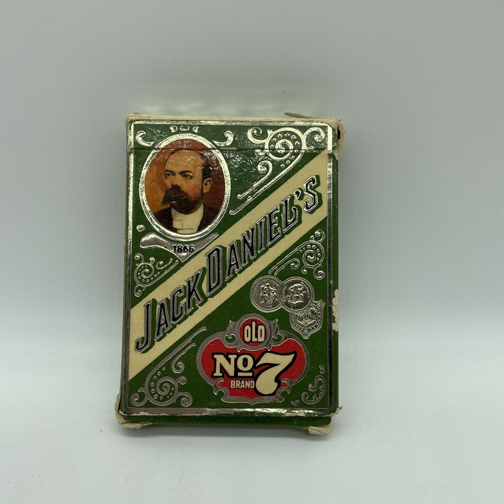 Vtg Jack Daniel's old no 7 playing cards‎ Complete package wear